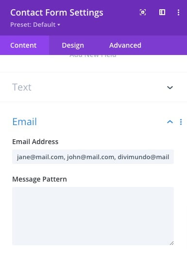 Add multiple email addresses in your Divi Contact Forms