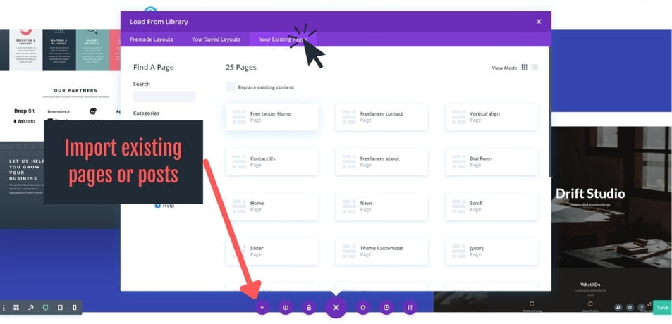 Duplicate a page or post with Divi